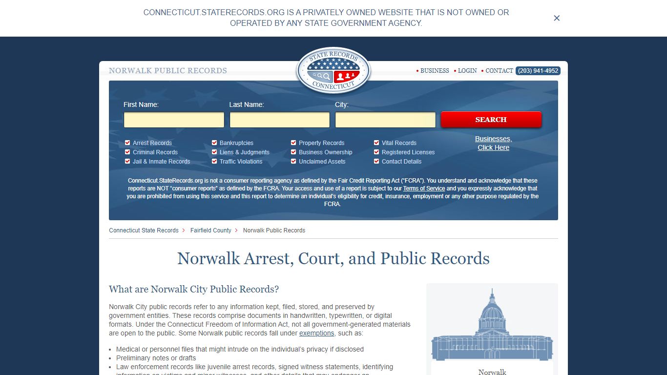 Norwalk Arrest, Court, and Public Records - StateRecords.org